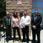 During Trial. From left:William Britt, Laura Palfrey Murphy, Shaun Smith, Michael Cindrich