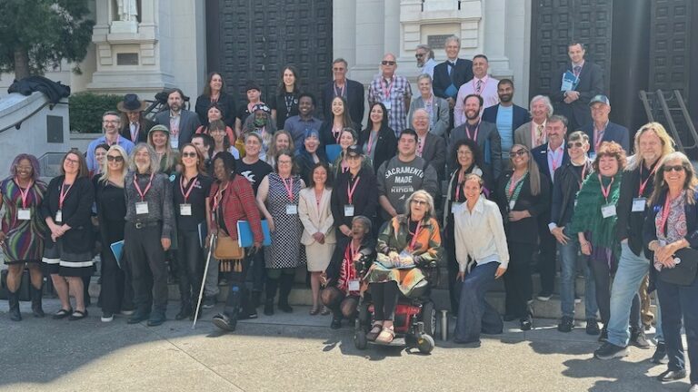 Some of the 2024 Lobby Day participants on the way to their legislators’ offices.